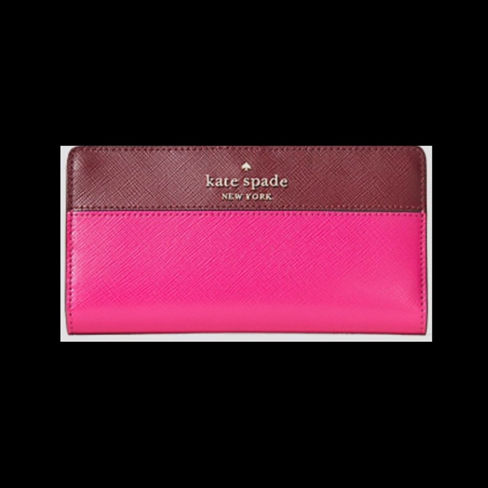 Kate spade colour block slim billfold wallet
